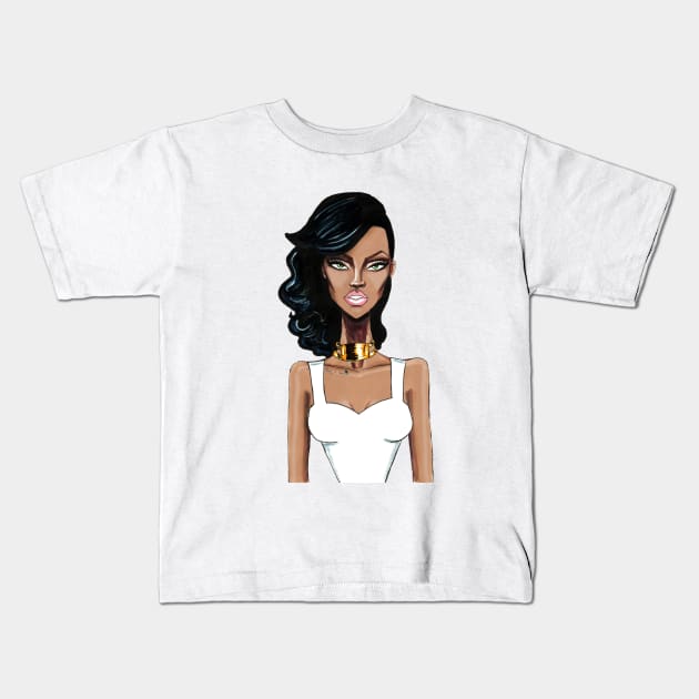 Rihanna Kids T-Shirt by armandmehidri